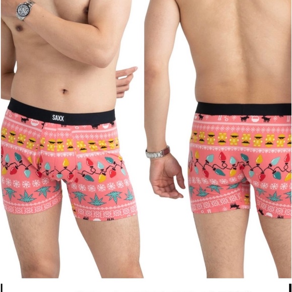 Saxx Underwear & Socks 2 Saxx Ballpark Pouch Daytripper Christmas